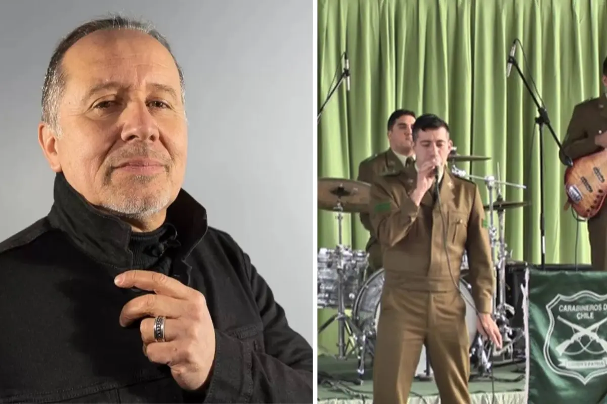 Miguel Tapia junto a la Small Band de Carabineros, Montaje LH