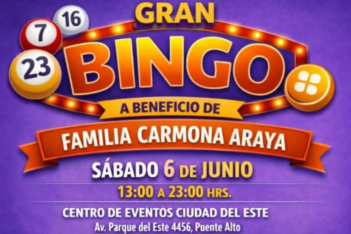 Gran bingo solidario en ayuda de Marcela Araya, Instagram