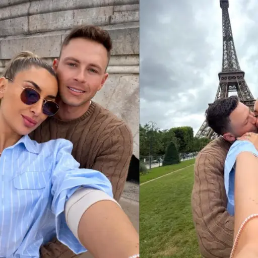 Camila y Jorge enamorados en París ,Instagram