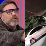Un fierro golpeó varios autos en autopista, Captura