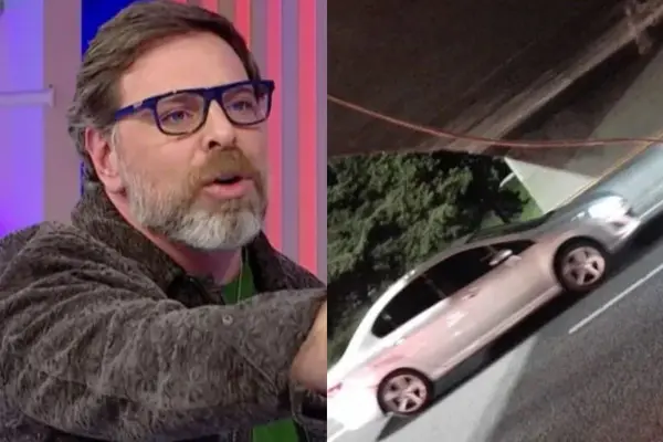 Un fierro golpeó varios autos en autopista ,Captura