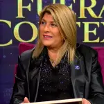 Zandra Parisi en el estudio de \Fuera de Contexto\, Captura