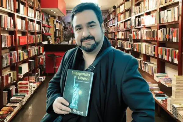 Lucas Blaset y su nuevo libro 'Inteligencia Liberal' ,Montaje LH