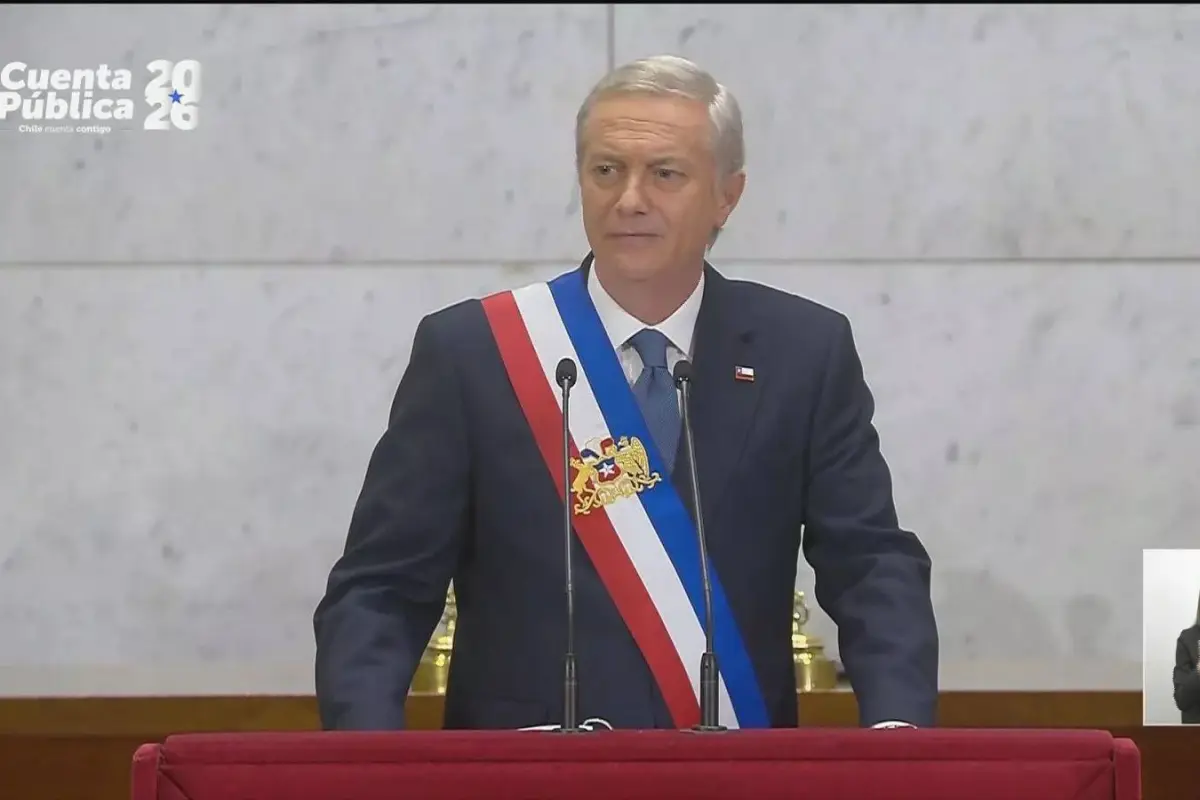 El lapsus de José Antonio Kast en su primera Cuenta Pública, Captura | 24 Horas