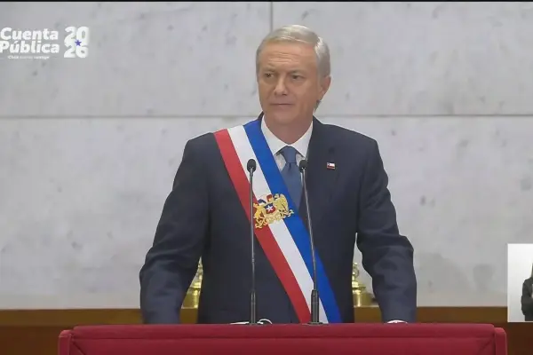 El lapsus de José Antonio Kast en su primera Cuenta Pública ,Captura | 24 Horas