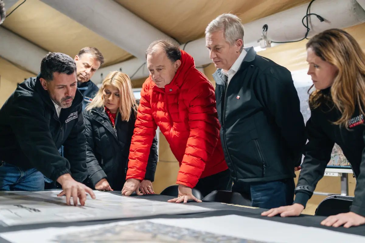 Kast visitó las comunas más complejas., Cedida