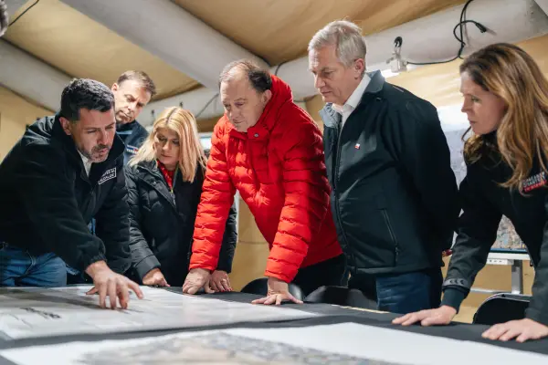Kast visitó las comunas más complejas. ,Cedida