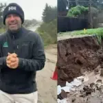 El tenso momento que vivió Karim Butte en plena cobertura del temporal, Captura | Mucho Gusto