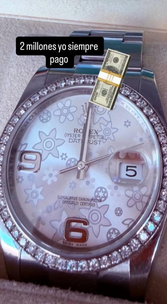 Adriana Barrientos aumenta recompensa por Rolex robado - Adriana Barrientos | Instagram