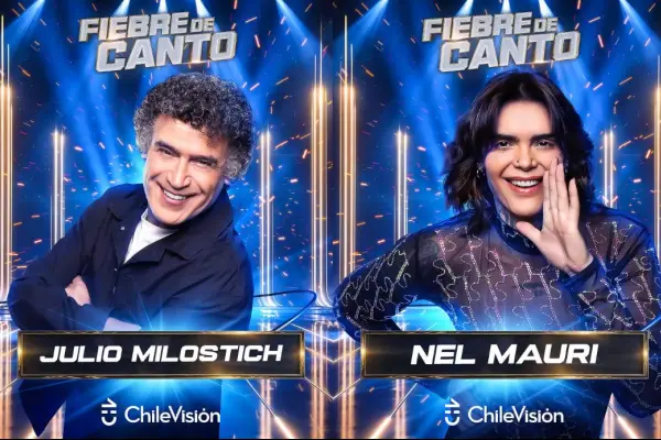 Julio Milostich y Nelson Mauri a ''Fiebre de Canto'' ,CHV