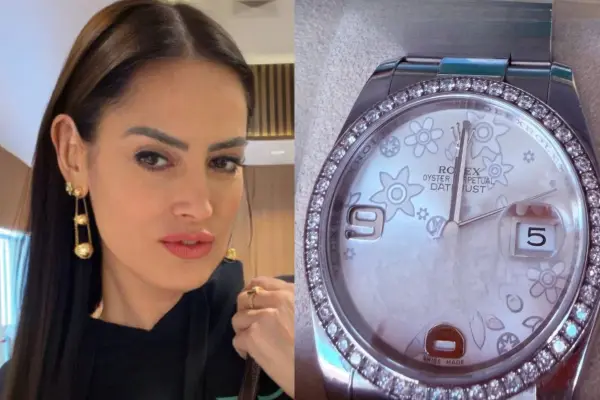 Adriana Barrientos en busca de su reloj ,Instagram