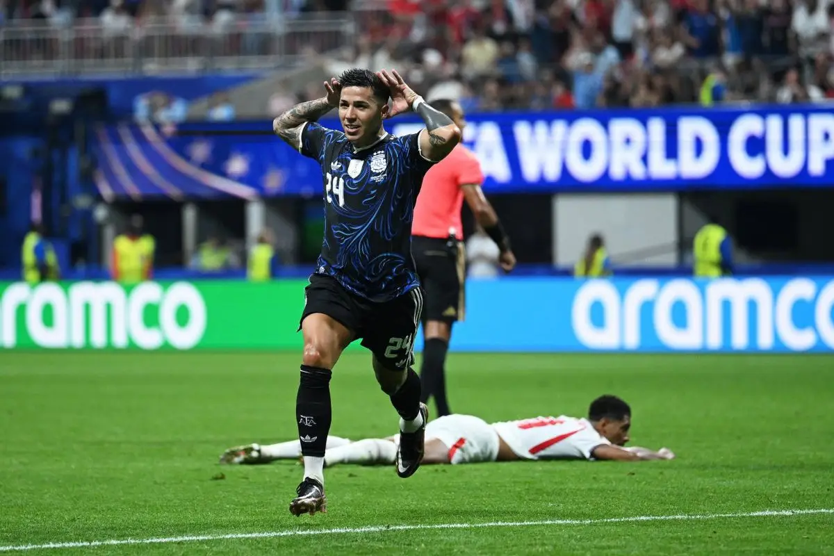Enzo Fernández anotó el empate parcial para Argentina, Instagram