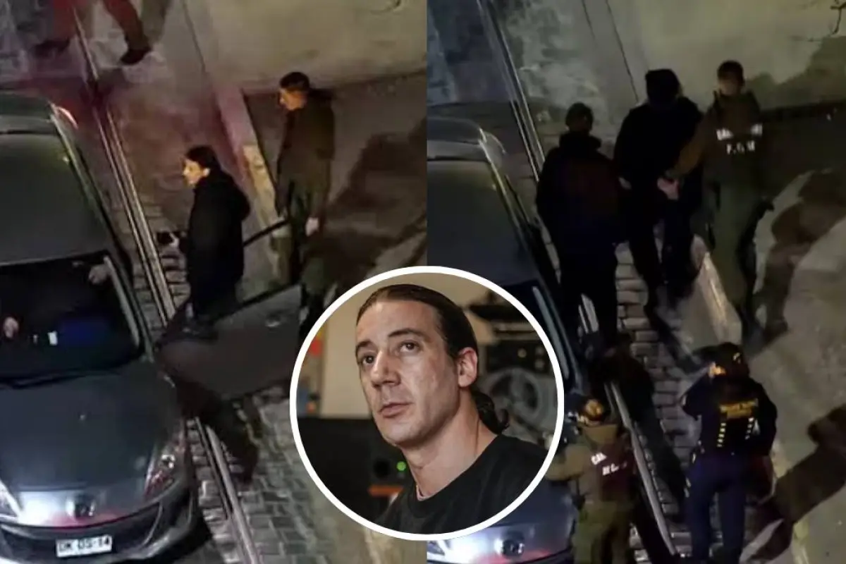 Así fue la detención de Tea Time en Providencia , Captura de redes sociales