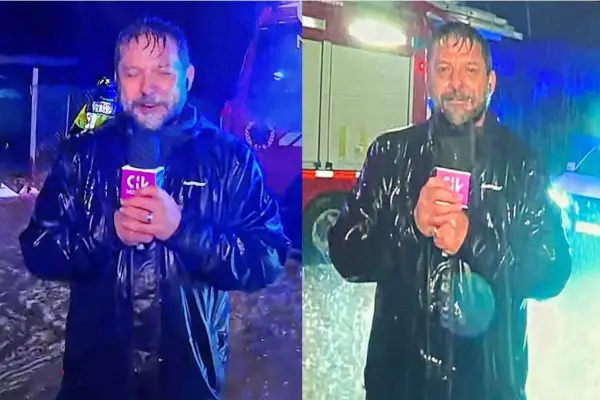 El complejo despacho de Rafael Cavada desde Combarbalá ,Captura | CHV Noticias