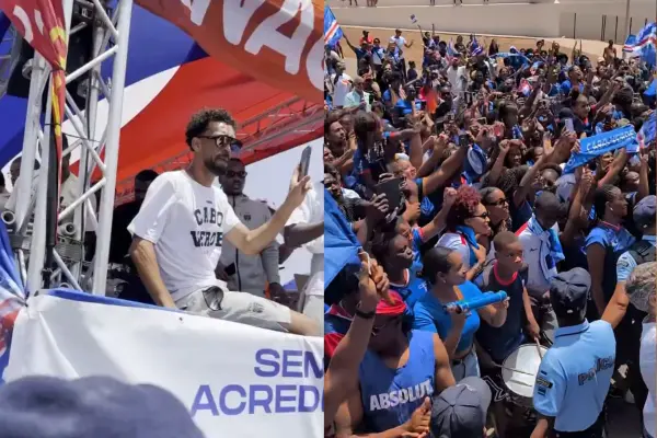 Vozinha y miles de hinchas en Cabo Verde ,Instagram