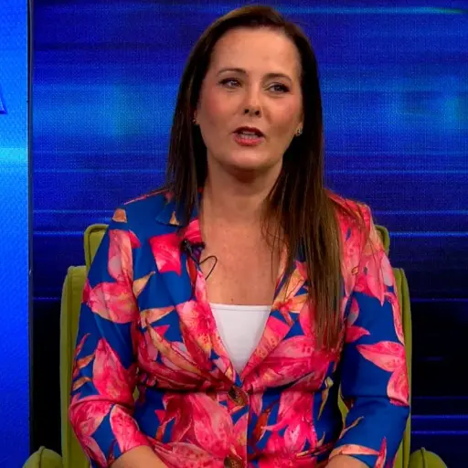 Araceli Vitta en el estudio de \