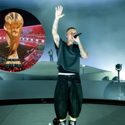Justin Bieber al show de medio tiempo del Mundial ,Montaje LH