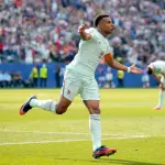 Mbappé celebra la apertura de la cuenta frente a Marruecos, Instagram