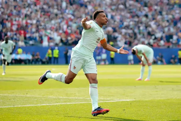 Mbappé celebra la apertura de la cuenta frente a Marruecos ,Instagram