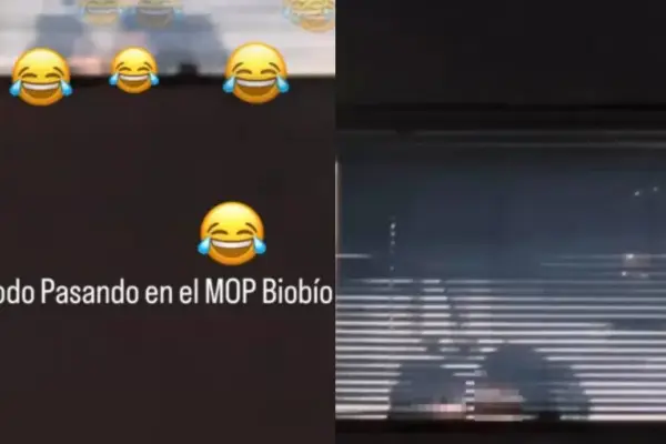 Pareja captada teniendo relaciones sexuales en oficinas del MOP Biobío ,Captura (Radio BioBío)