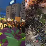Miles de mujeres en Plaza Italia, Captura