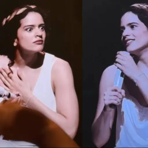 Rosalía y un hilarante momento en su segundo concierto en Chile ,Captura de redes sociales | X