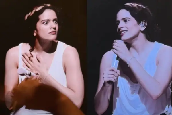 Rosalía y un hilarante momento en su segundo concierto en Chile ,Captura de redes sociales | X