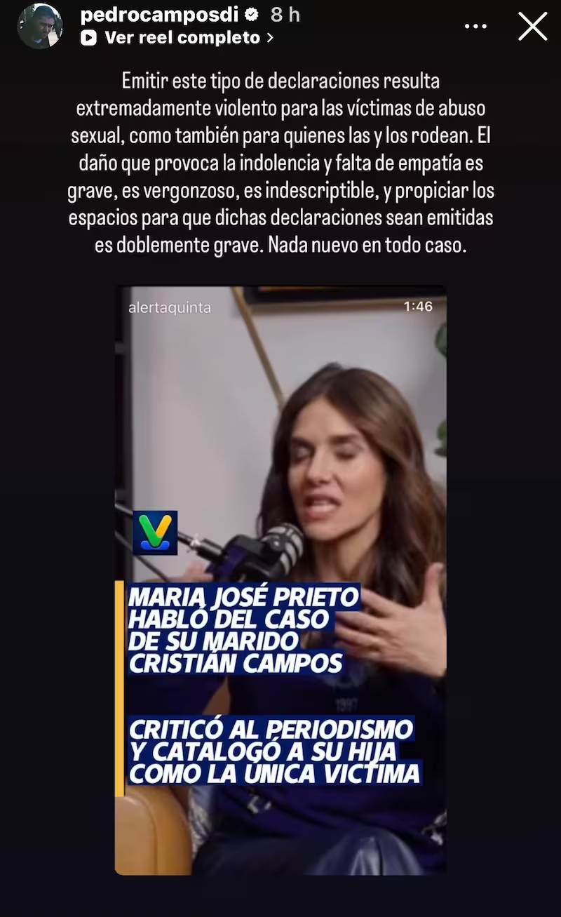 Historia de Pedro Campos - Captura de pantalla