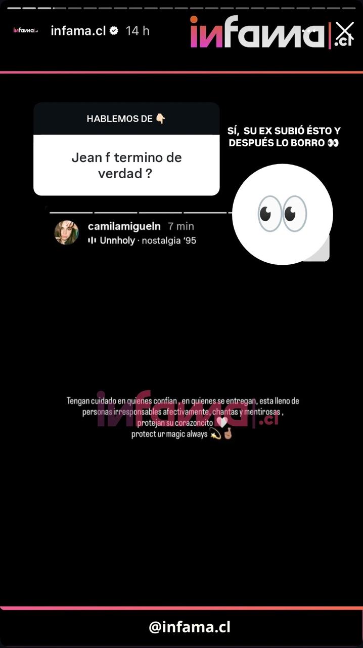 Historia de Camila Miguel - Captura de pantalla - Infama