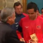 El Presidente Piñera recibió a la Roja tras el Mundial de 2010, Captura