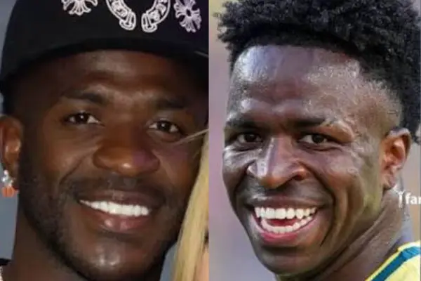 El cambio de Vinicius en su rostro es notorio ,Captura