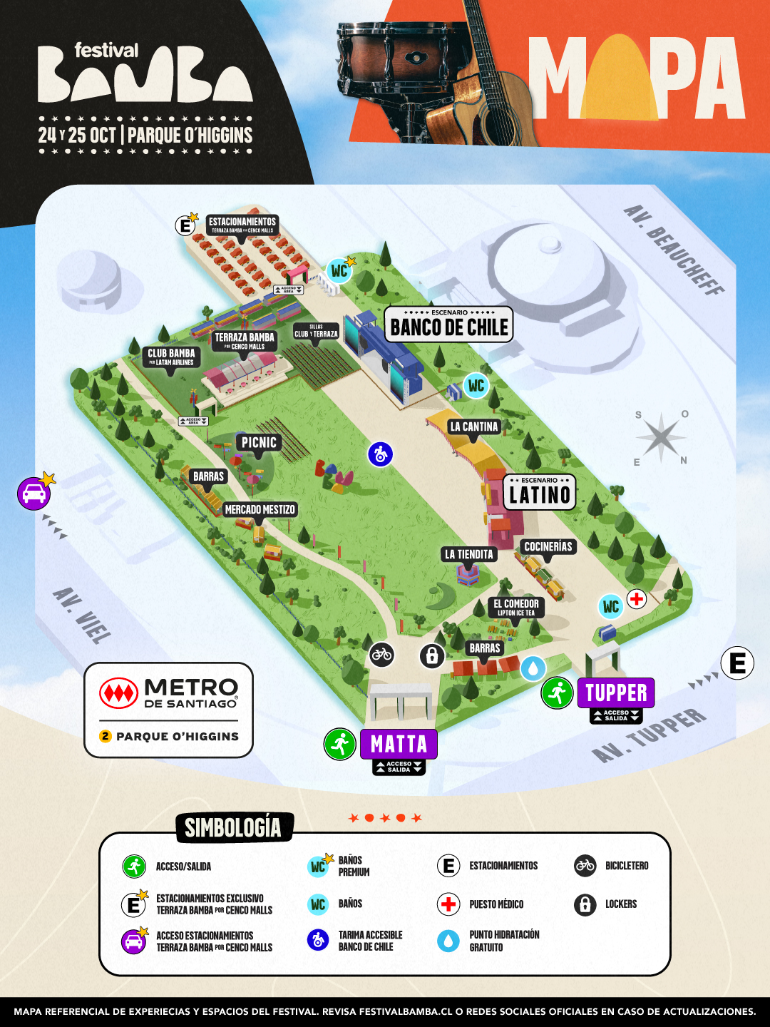 Mapa Festival Bamba 2026 - Bamba