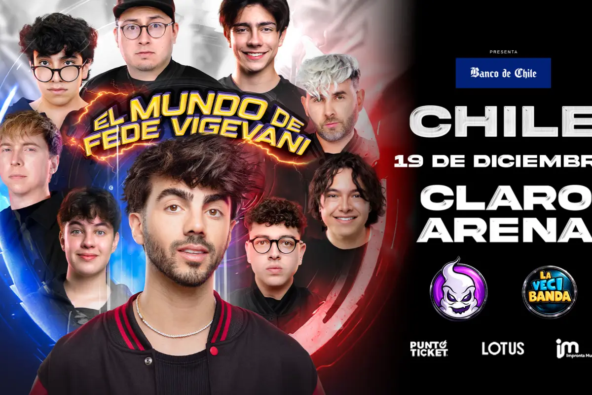 Fede Vigevani regresa a Chile y anuncia show en el Claro Arena, Cedida