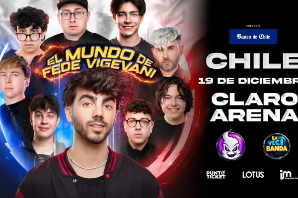 Fede Vigevani regresa a Chile y anuncia show en el Claro Arena ,Cedida