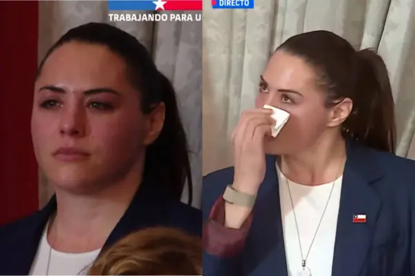 Natalia Ducó lloró en el cambio de gabinete ,Captura de pantalla