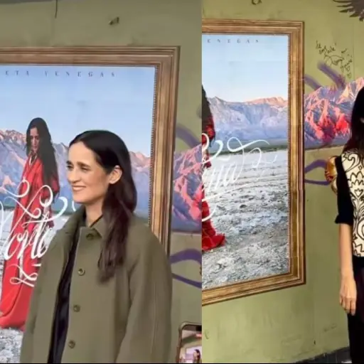 Julieta Venegas inauguró mural en Barrio Italia ,Captura de redes sociales