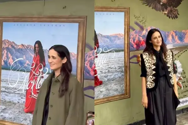 Julieta Venegas inauguró mural en Barrio Italia ,Captura de redes sociales