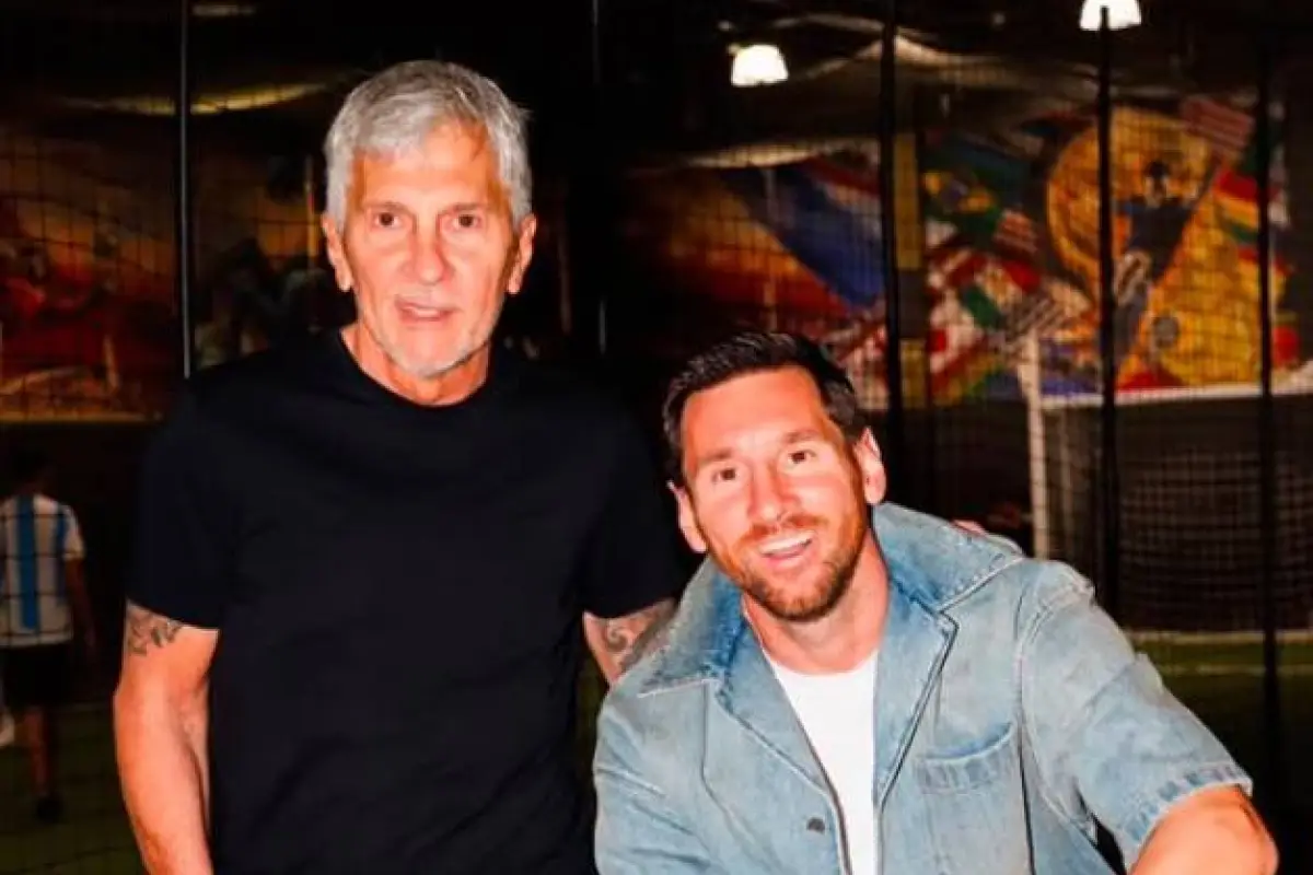 Lionel Messi junto a su padre Jorge, Redes sociales