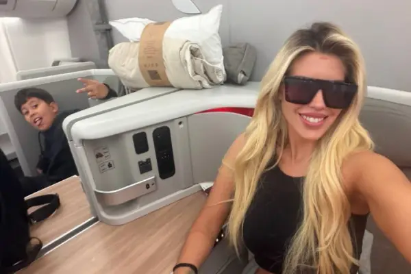Coté López junto a su hijo menor ,Redes sociales
