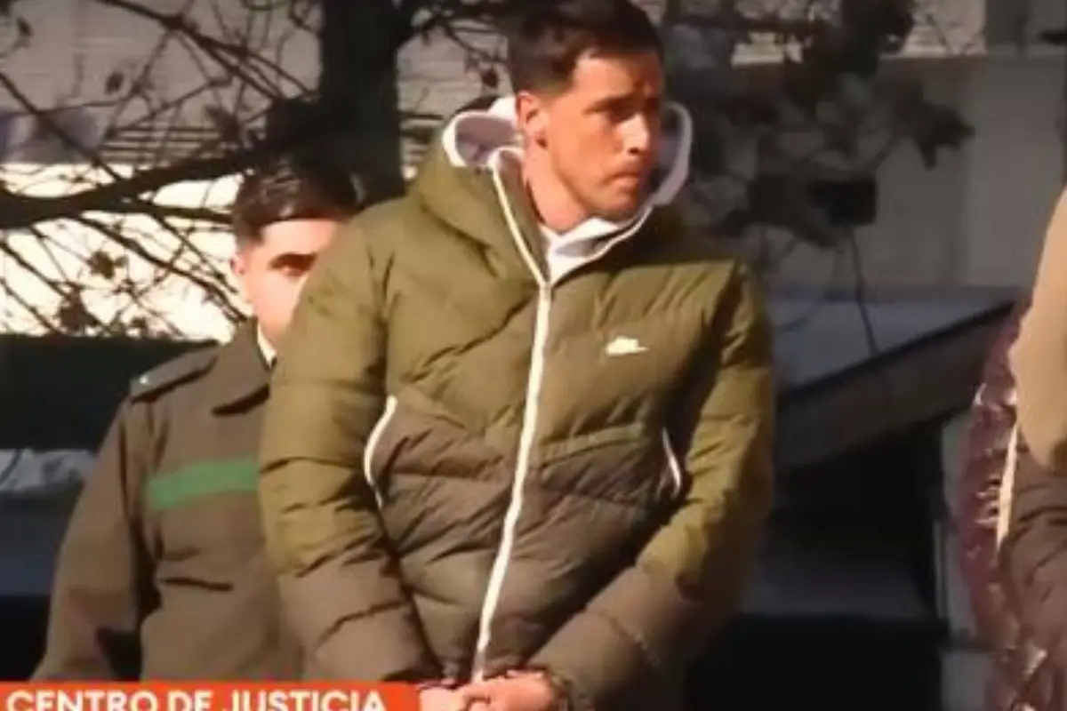 Camilo Huerta llegando al Centro de Justicia, Captura