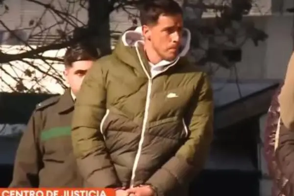 Camilo Huerta llegando al Centro de Justicia ,Captura