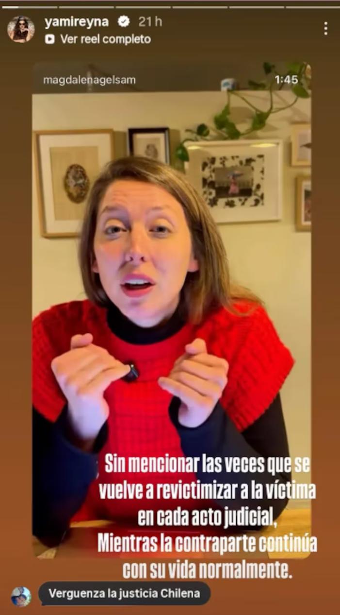 Yamila Reyna sobre el caso de Madelyne Vera - Yamila Reyna | Captura de Instagram