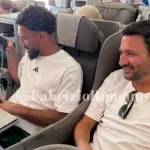 Vozinha en el vuelo que lo trae a Santiago, Instagram