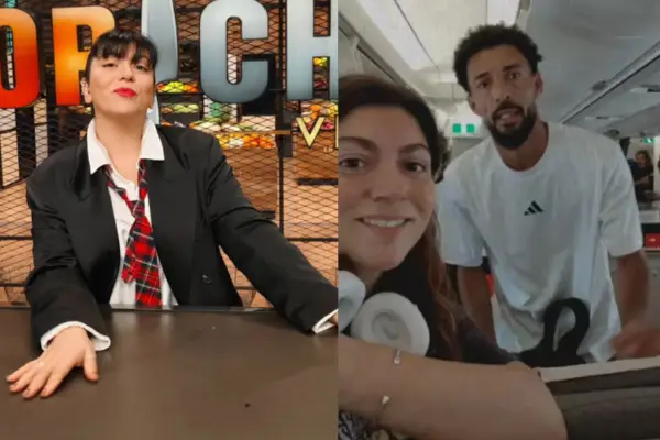 Fernanda Fuentes junto a Vozinha ,Captura