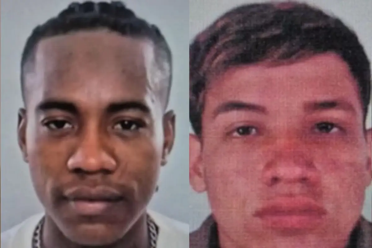 Ellos son los dos delincuentes detenidos ,Captura