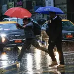 Lluvia en Santiago