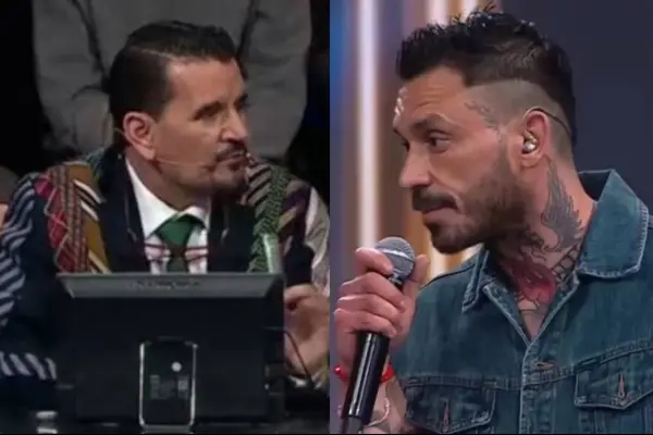 Tenso encontrón entre Vasco Moulian y Mauricio Pinilla en ''Fiebre de Canto'' ,Captura | Fiebre de Canto