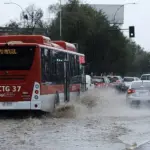 Lluvia en Santiago