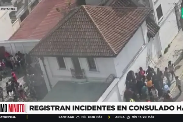 Incidentes en la embajada de Haití ,Captura de pantalla