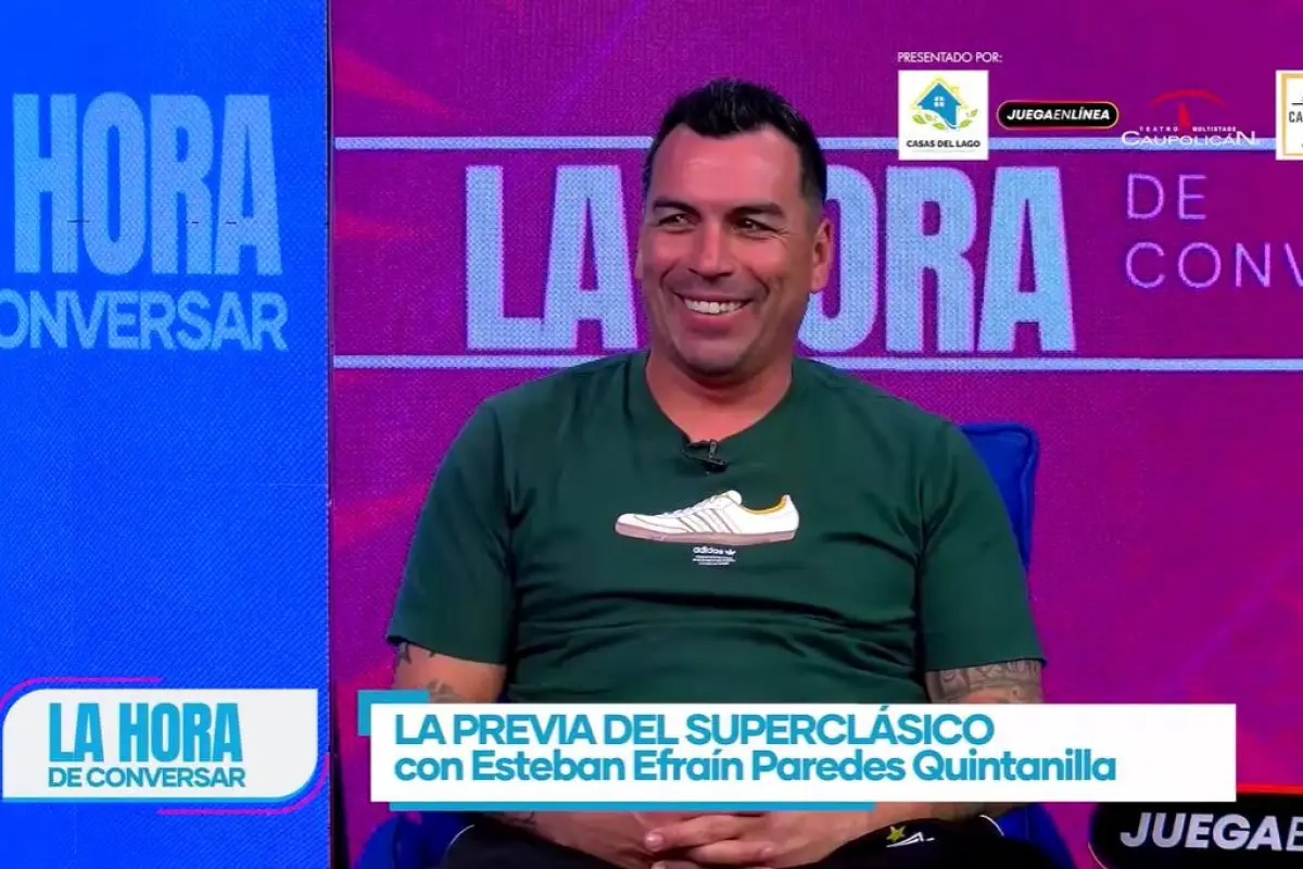 Esteban Paredes en La Hora de Conversar, Captura de pantalla